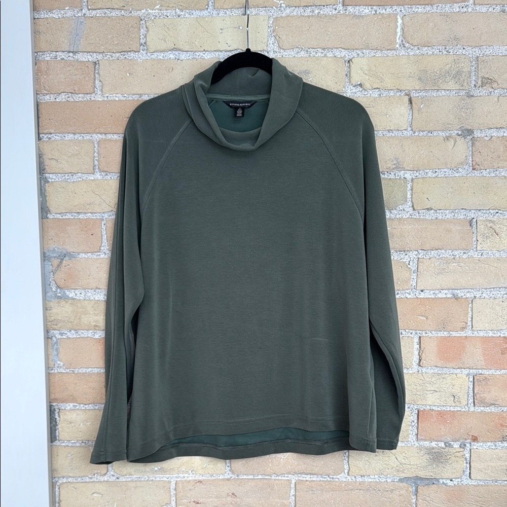 Banana Republic Olive Green Cowl Neck Top